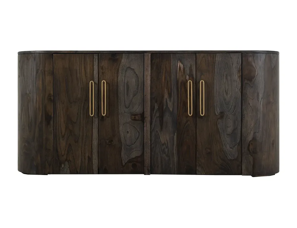 Int'l Furniture Balam Oil Black 4-Door Console