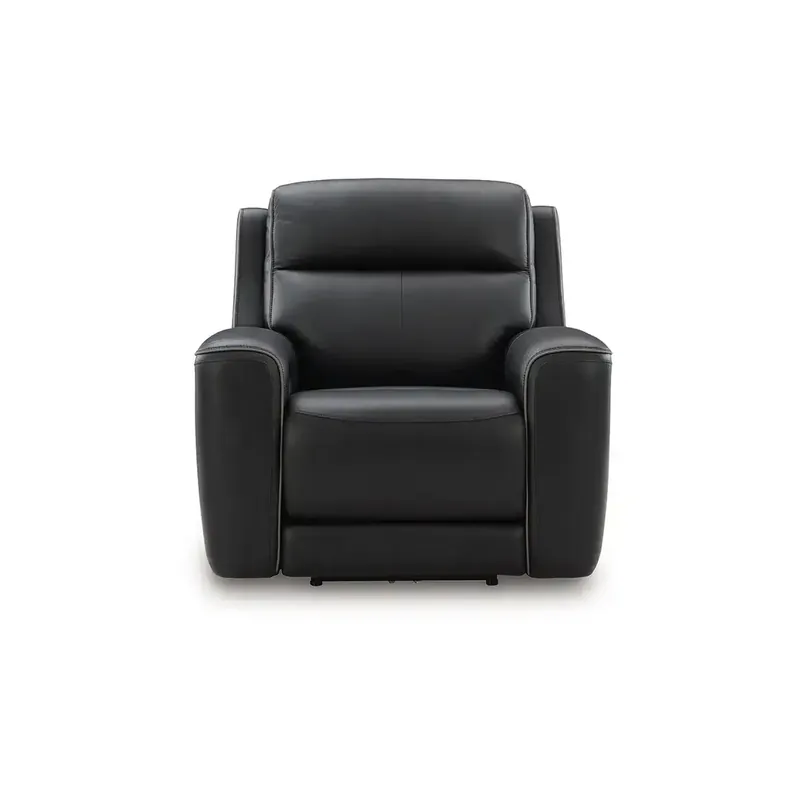 Ashley 5Z-Comfort Onyx Leather Power Recliner