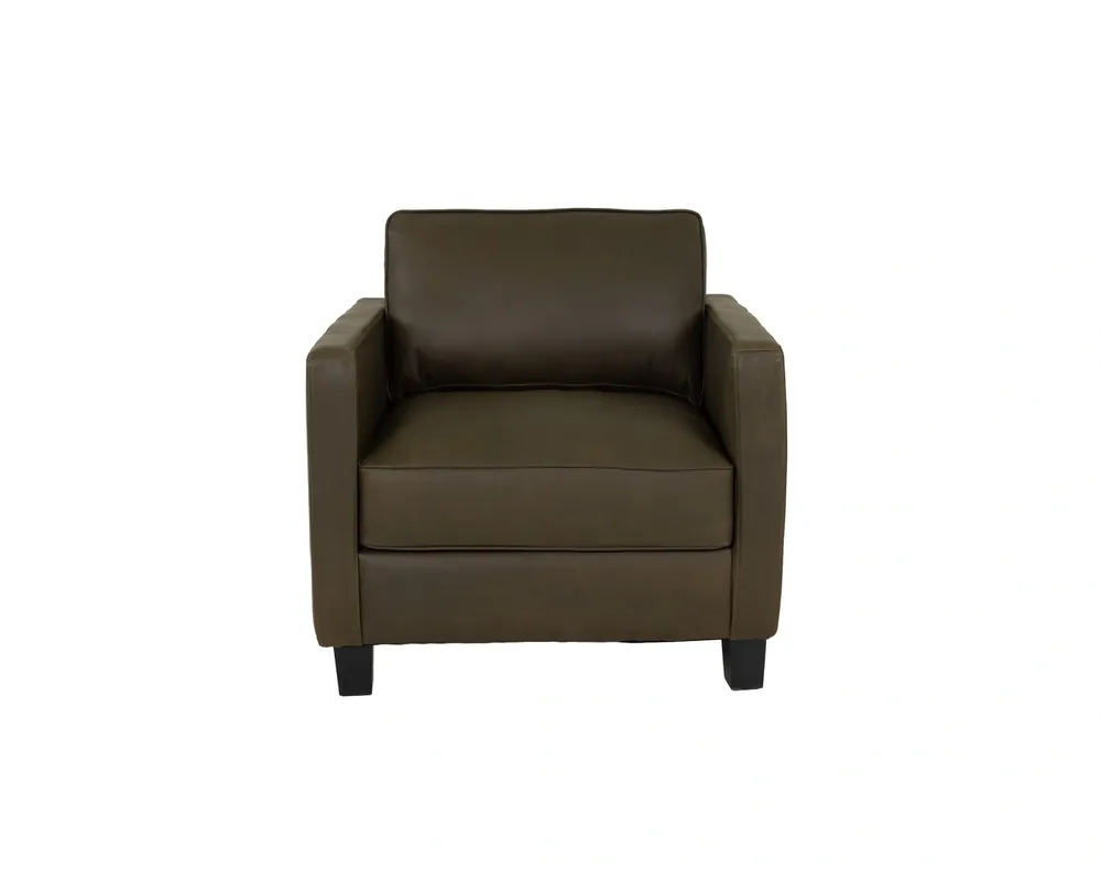 USA Leather 4040 Collection Olive Green Leather Chair