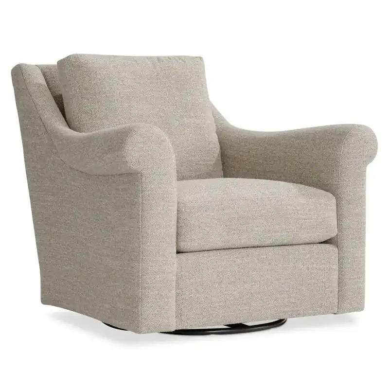 Bernhardt Keirnan Beige Swivel Chair