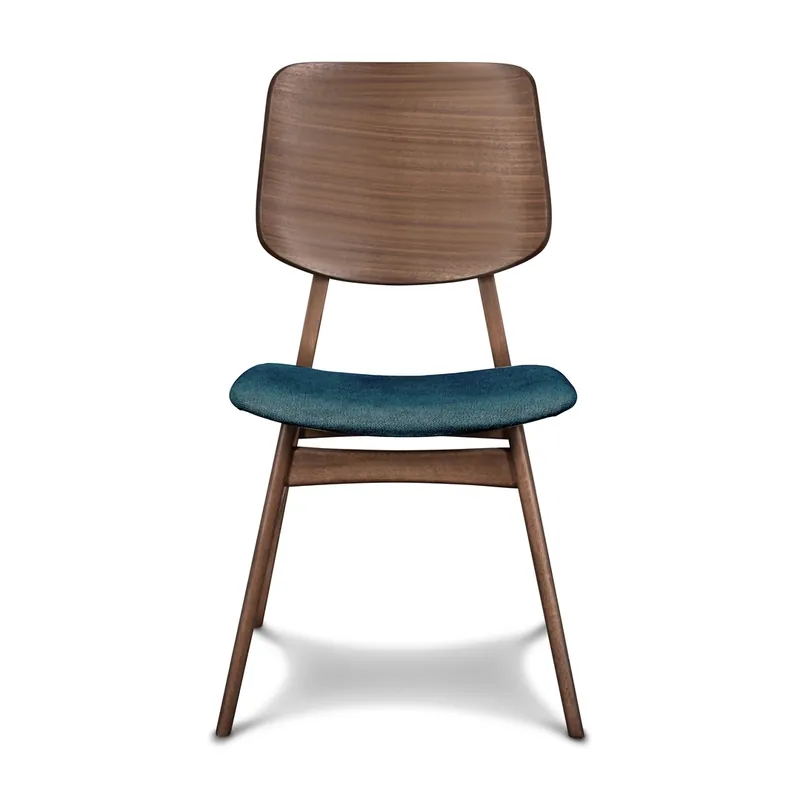 New Classic Oscar Walnut/Teal Dining Chair