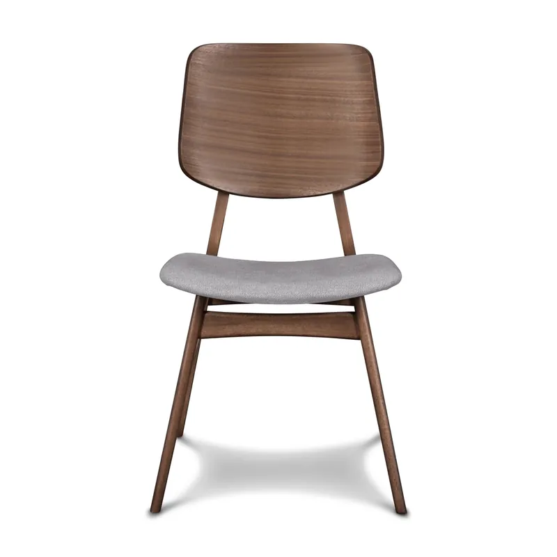 New Classic Oscar Walnut/Dark Gray Dining Chair