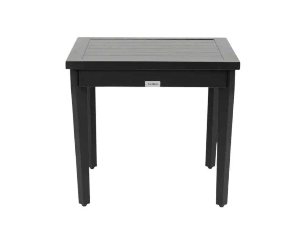 Plank & Hide Adeline Outdoor End Table in Black