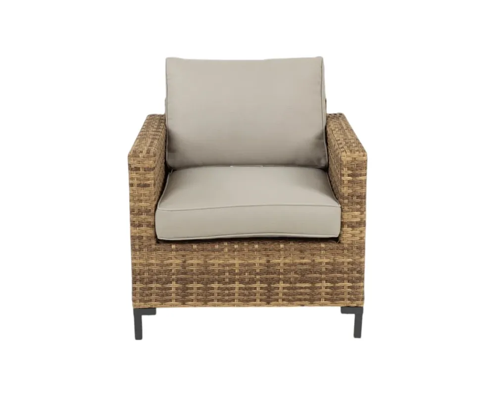 Plank & Hide Hanover Outdoor Lounge Chair in Duckcloth Linen