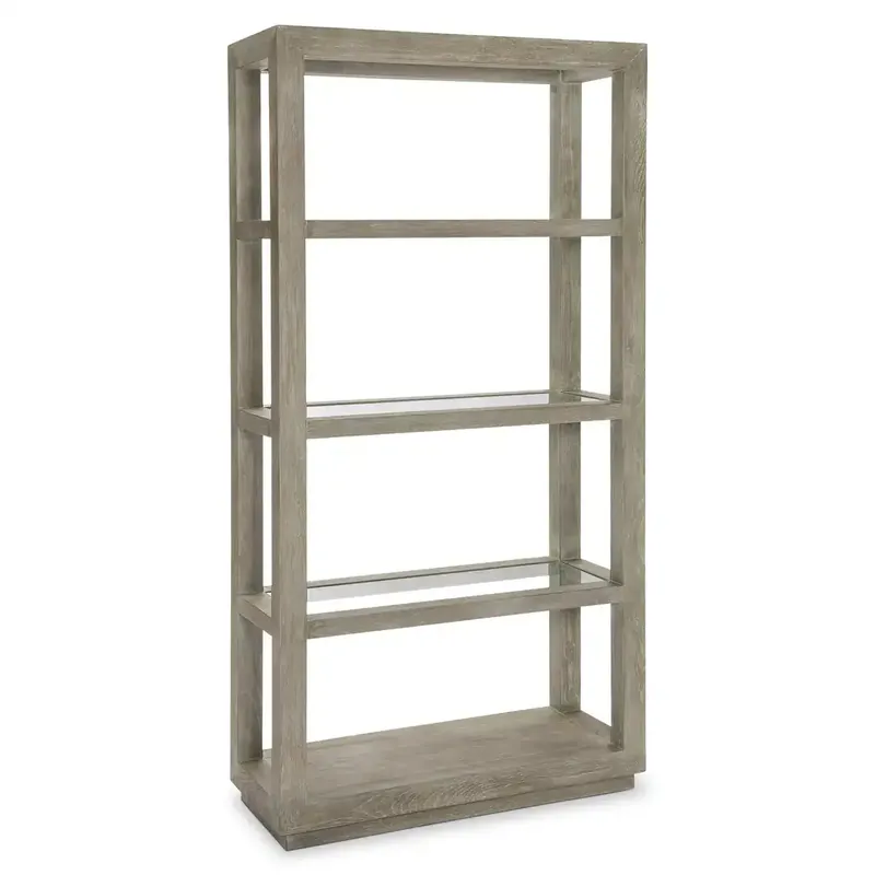 Bernhardt Albion Pewter Etagere Bookcase