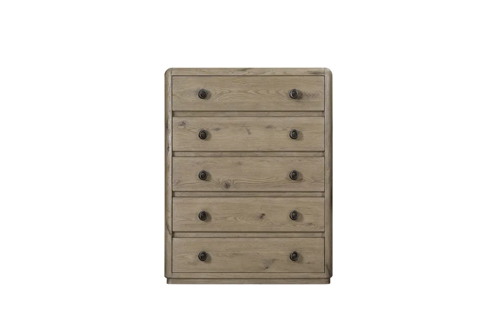 Bernards Furniture Pagosa 5-Drawer Chest in English Knotty Oak
