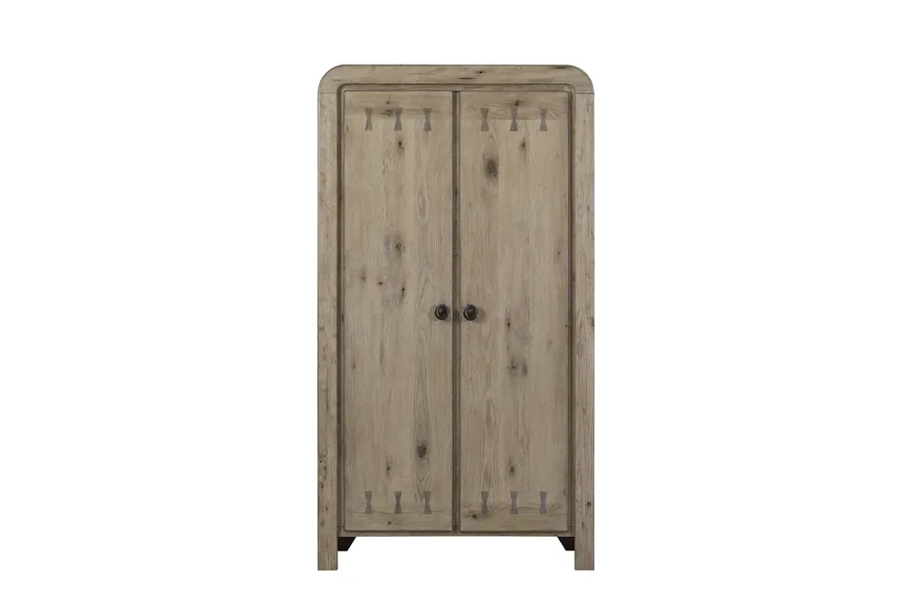 Bernards Furniture Pagosa 2-Door Armoire in English Knotty Oak