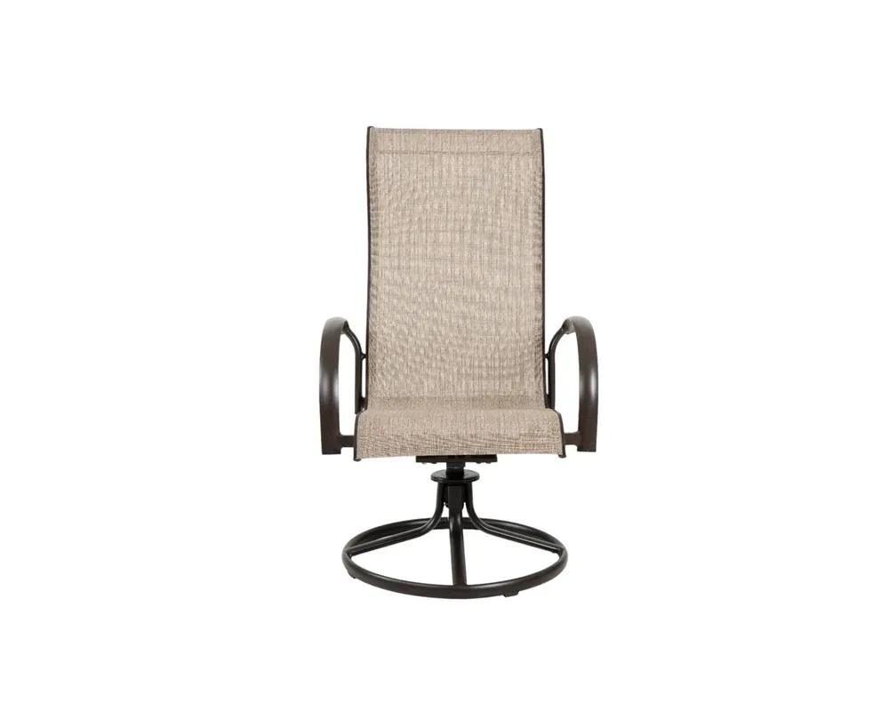 GatherCraft Galatia Outdoor Sling Swivel Dining Chair