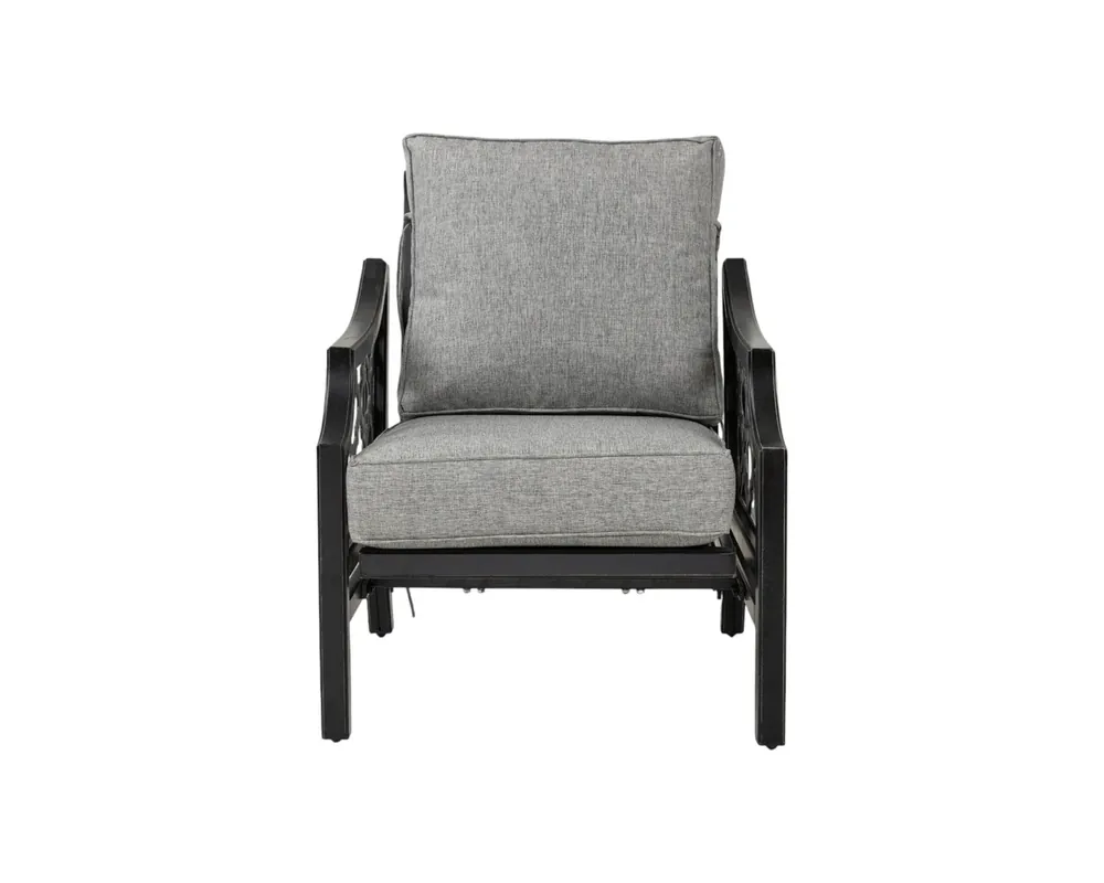 GatherCraft Lucia Outdoor Rocking Club Chair in Mystic Gray