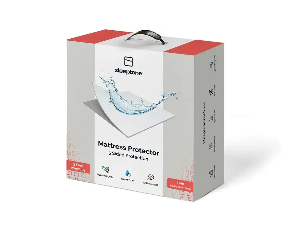 Sleeptone Basic 5 Sided Twin Mattress Protector