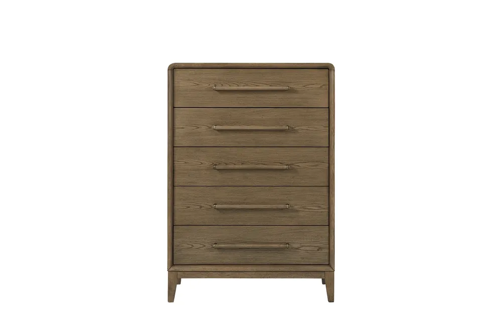 Bernards Furniture Elure 5-Drawer Chest in Latte