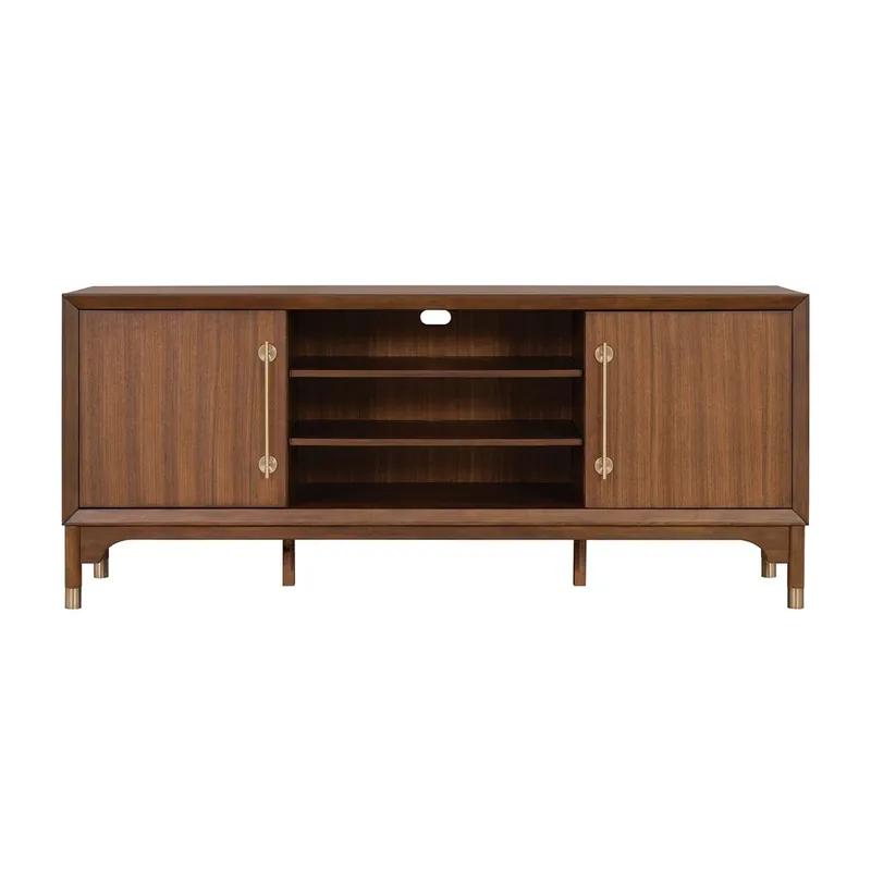 Furniture of America Hepburne Walnut 70-Inch TV Stand
