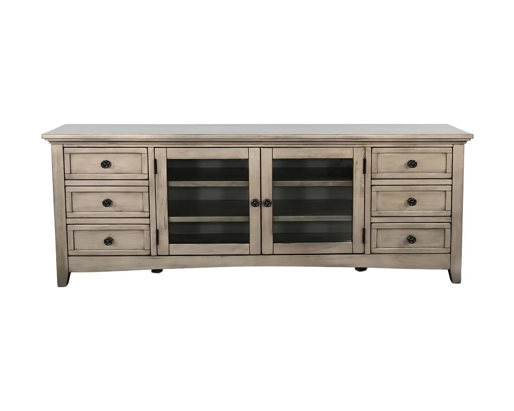 Sunny Designs Taylor TV Stand in Urban Gray - 72-Inch