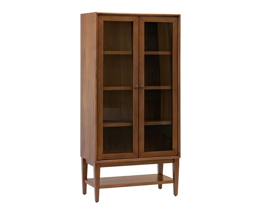 Martin Furniture Cupertino 2-Door China Cabinet in Walnut