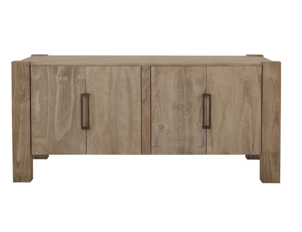 Int'l Furniture Luma Sand Brown 4-Door Accent Cabinet