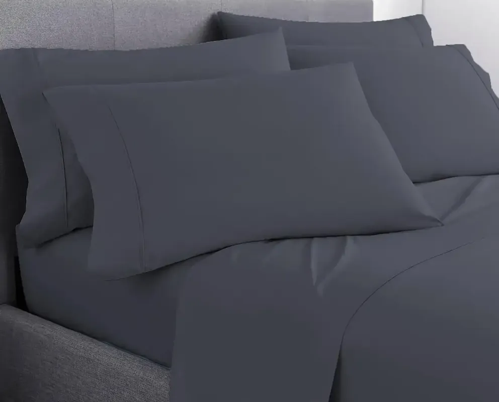 Sleeptone Ultraweave Gray Split Sheet Set - King