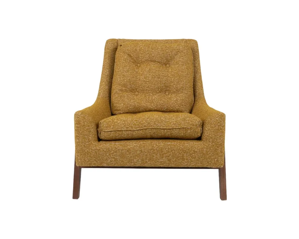 Norwalk Furniture Kim Salmela Grace Arm Chair in Yellow
