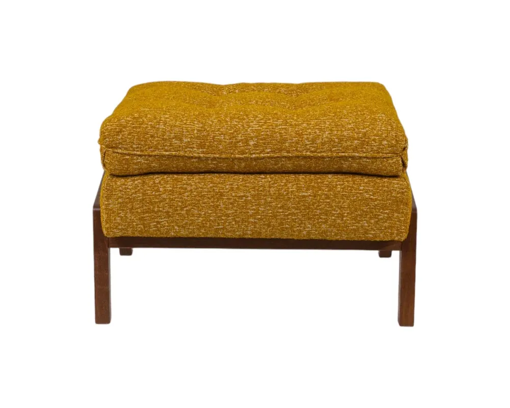 Norwalk Furniture Kim Salmela Grace Ottoman in Yellow