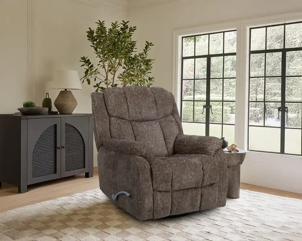 Cheers 70220M Swivel Glider Recliner in Calgary Mink