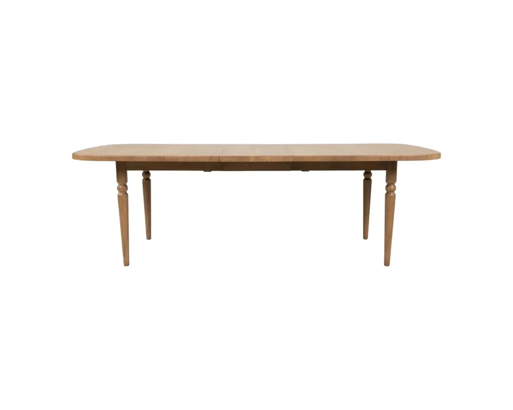 Modus Furniture Langley Extendable Dining Table in Cabin Glow