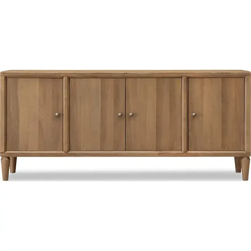 Modus Furniture Langley 4-Door Sideboard in Cabin Glow