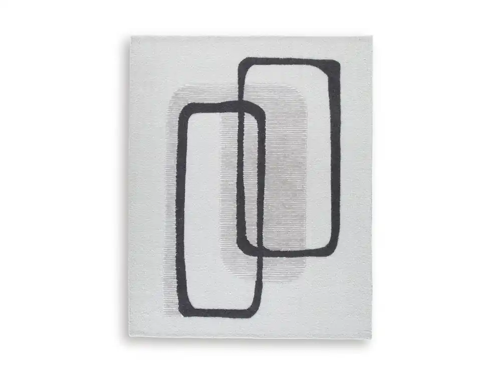 Ashley Davismour Rug in Ivory/Charcoal - 7.8 x 10