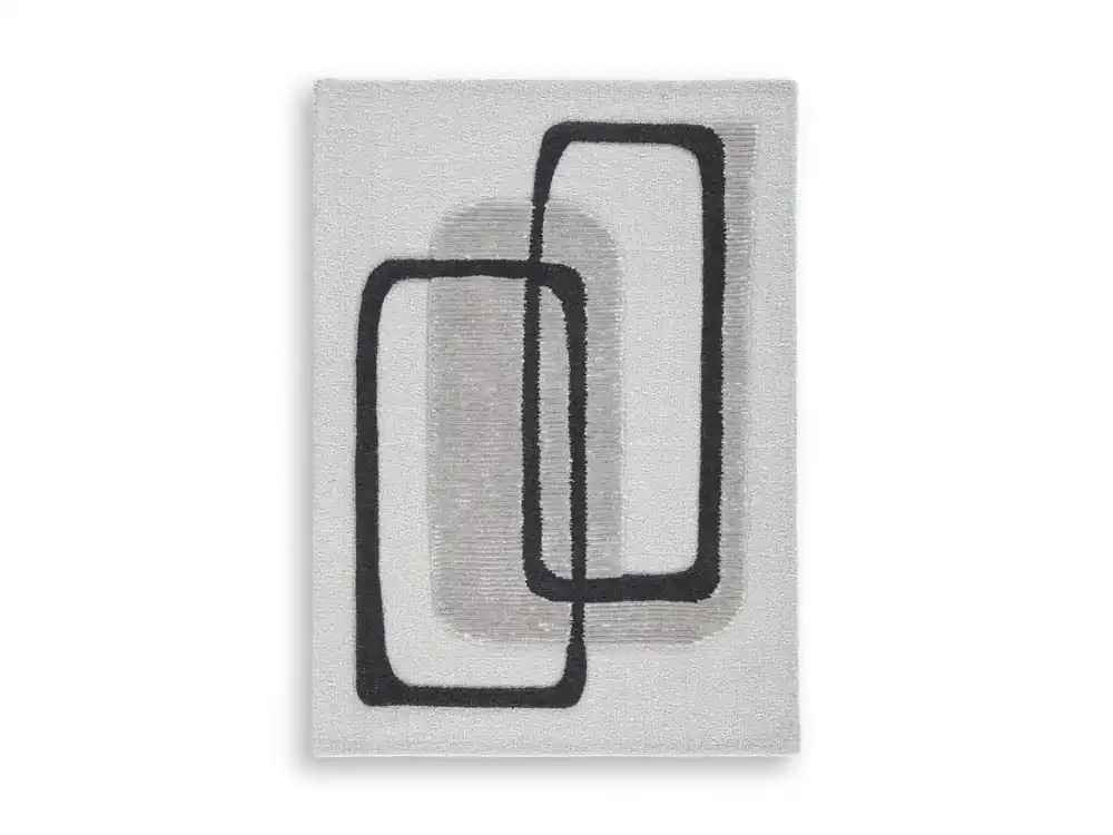 Ashley Davismour Rug in Ivory/Charcoal - 5 x 7