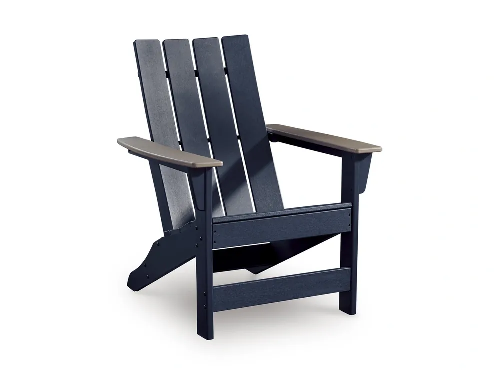 Ashley East Beach Adirondack Chair in Navy Blue