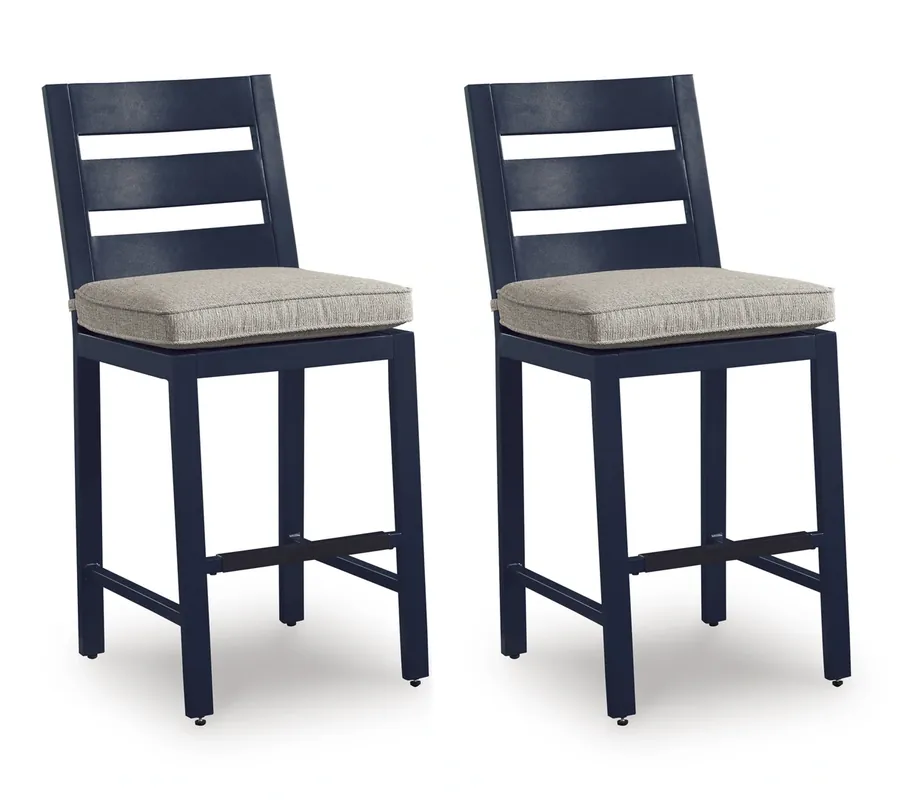 Ashley East Beach Outdoor Bar Stool - Set of 2