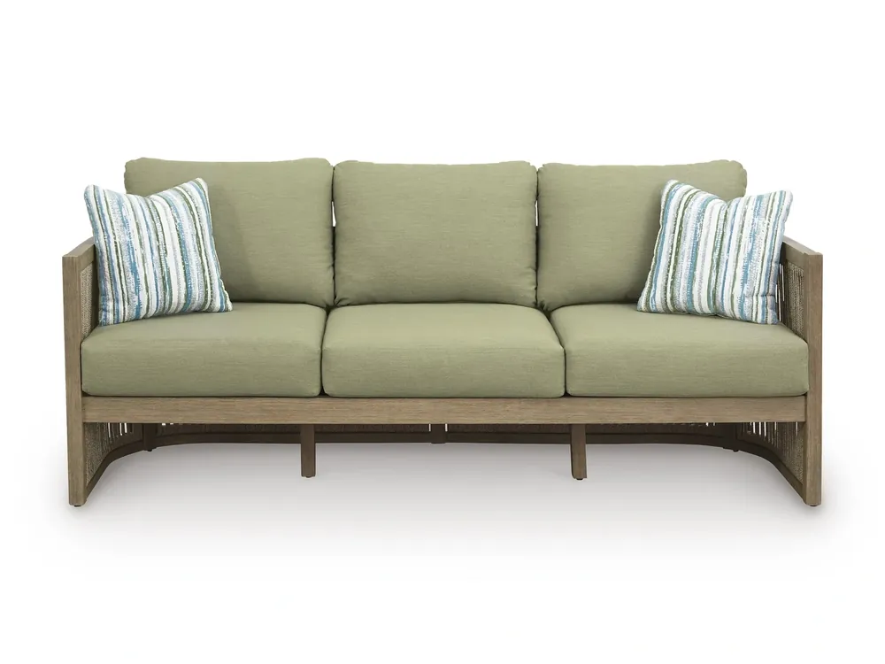 Ashley Serena Shores Outdoor Sofa in Green
