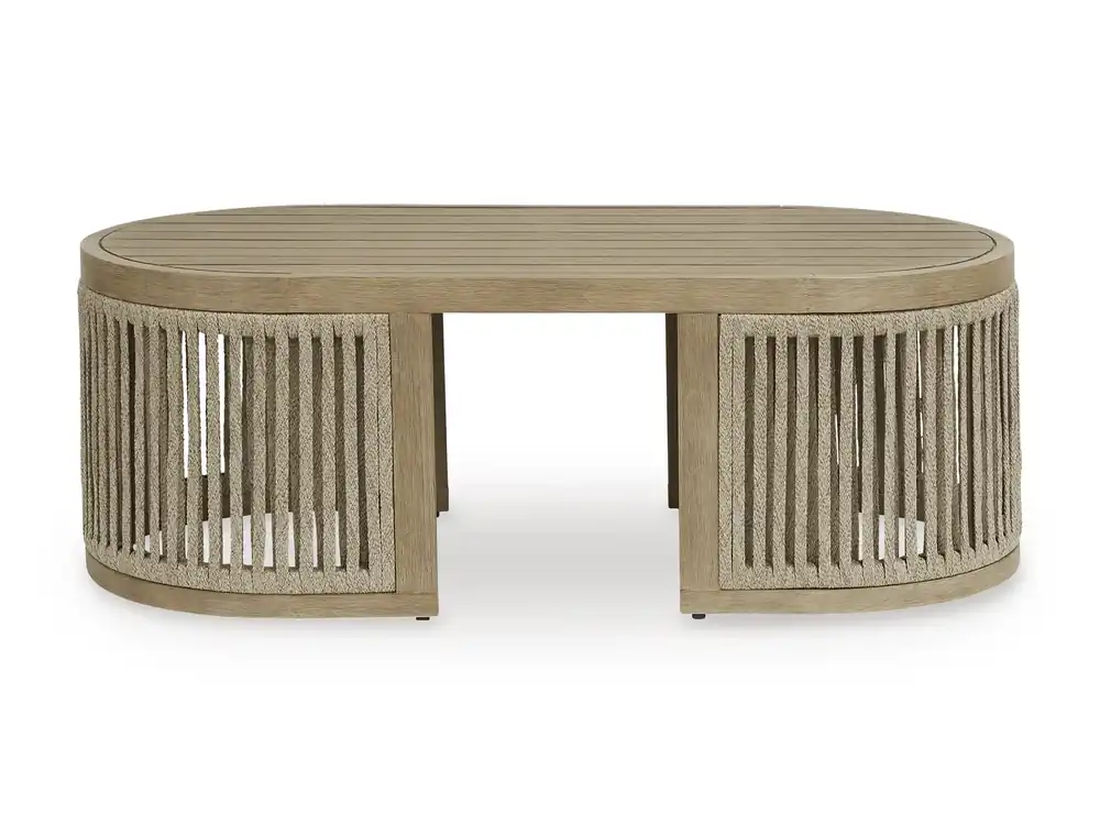 Ashley Serena Shores Outdoor Oval Coffee Table