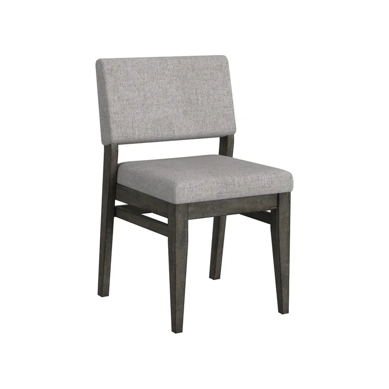 Intercon Flex Stackable Upholstered Dining Chair in Reclaimed Chevron