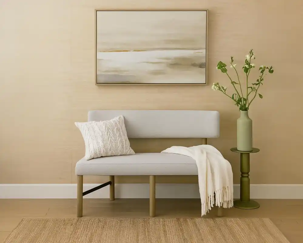 Bernards Furniture Pagosa Upholstered Dining Bench