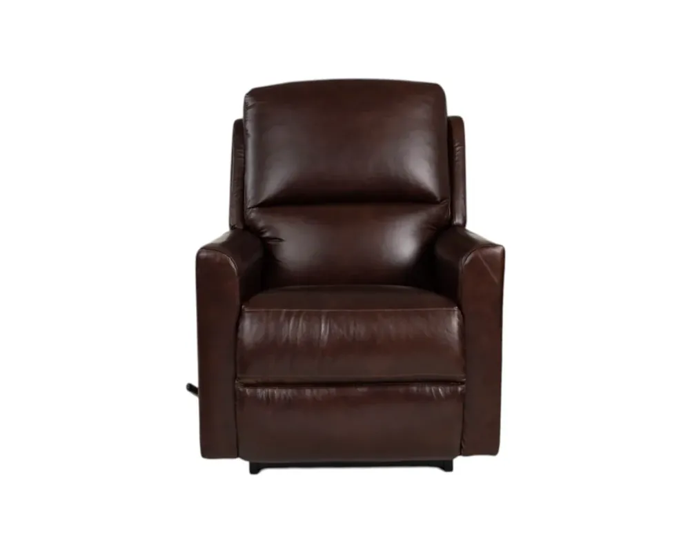 La-Z-Boy Wynne Leather Rocker Recliner in Coffee