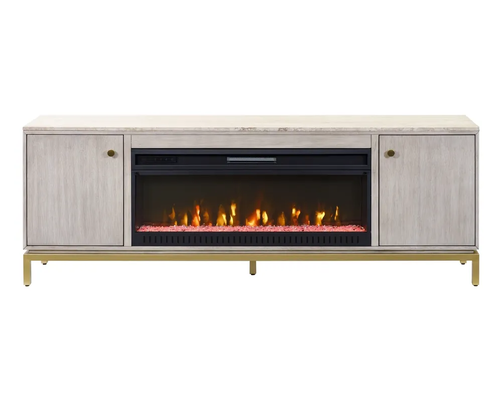 Martin Furniture Vancouver TV Stand with Electric Fireplace