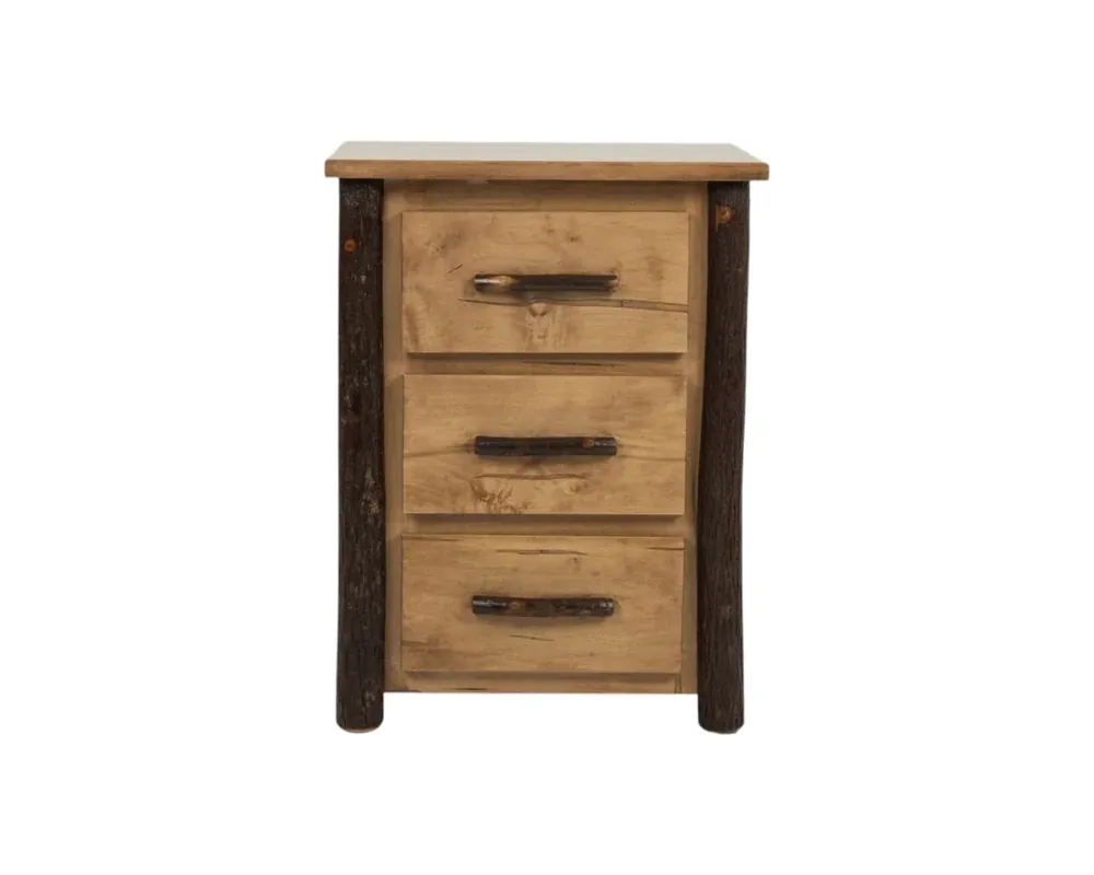 Archbold Furniture Mountain Retreat 3-Drawer Nightstand in Harvest