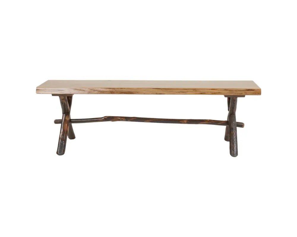 Archbold Furniture Mountain Retreat Bedroom Bench in Mahogany