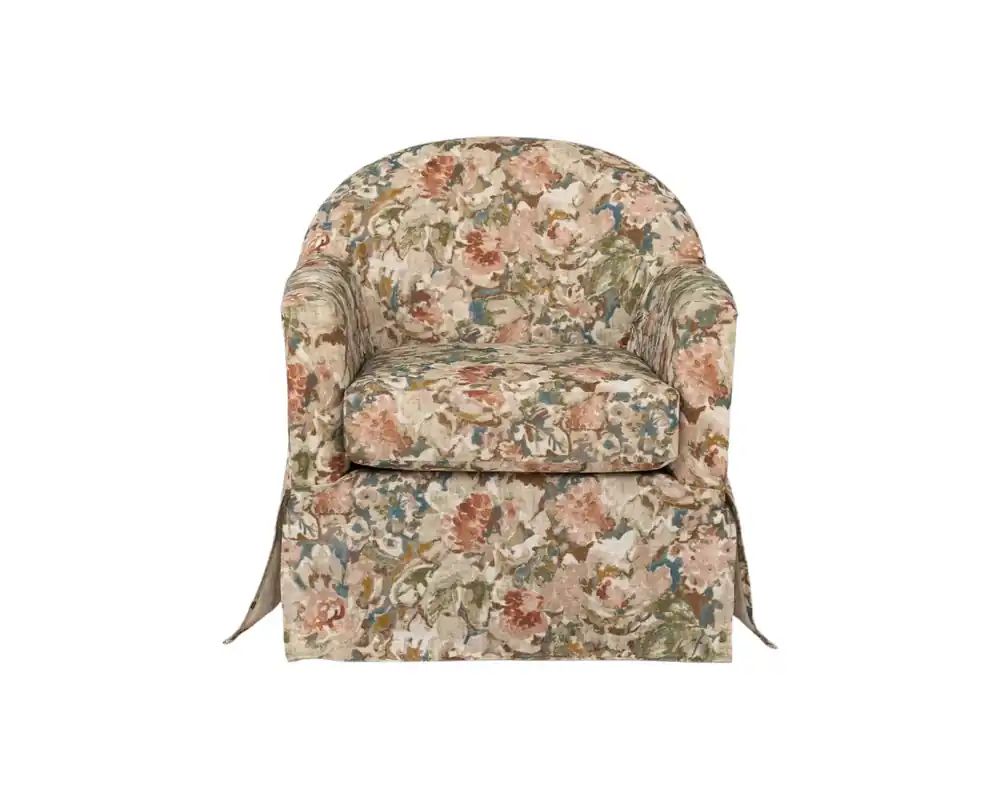 Best Chair Meg Floral Swivel Chair