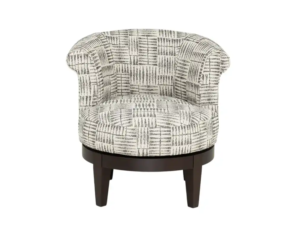 Best Chair Attica Swivel Chair in Tuxedo Black