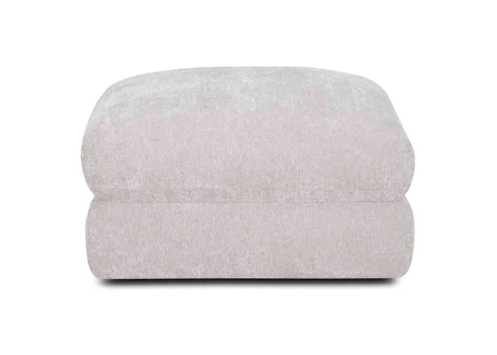 Franklin Pollock Ottoman in Linen