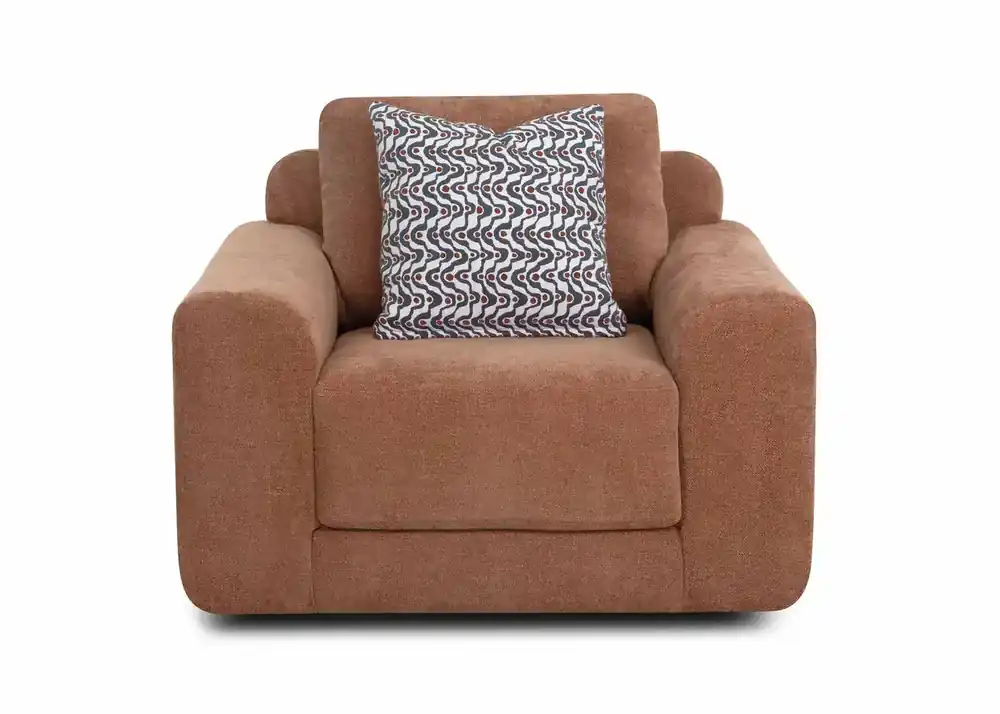 Franklin Judd Swivel Chair in Sienna Orange