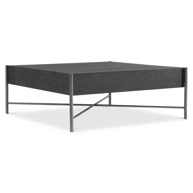 Bernhardt Outline Square Coffee Table in Black