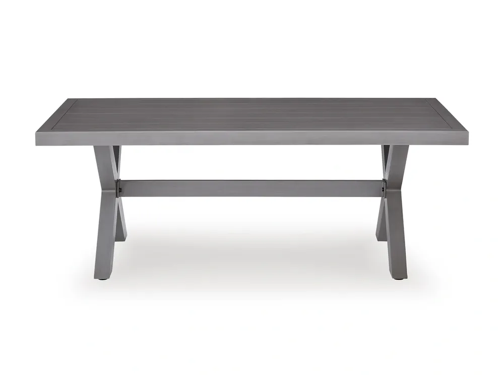 Ashley Half Moon Beach Outdoor Coffee Table in Gray