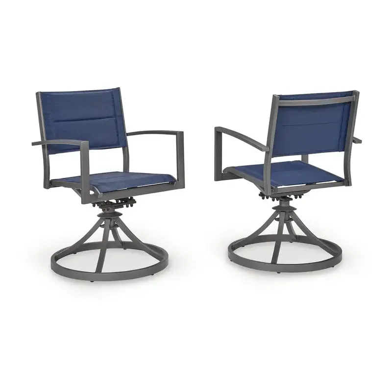 Ashley Rocky Creek Outdoor Sling Swivel Chair - Set of 2
