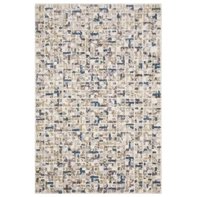 Sphinx Aspen Shag Rug in Ivory/Blue - 7.10 x 10.10