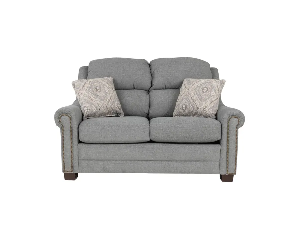 England Dawson Loveseat in Meta Gray