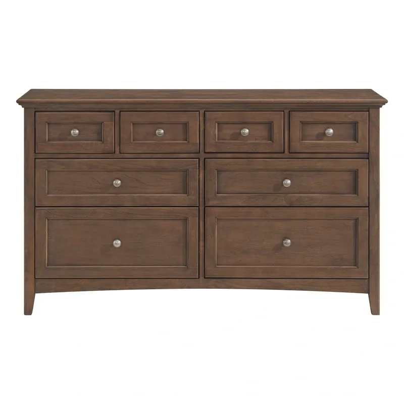 Whittier Wood McKenzie 8-Drawer Dresser in Java