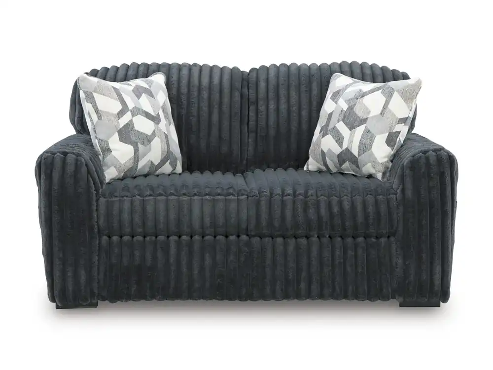 Ashley Midnight Madness Loveseat in Gunmetal Gray