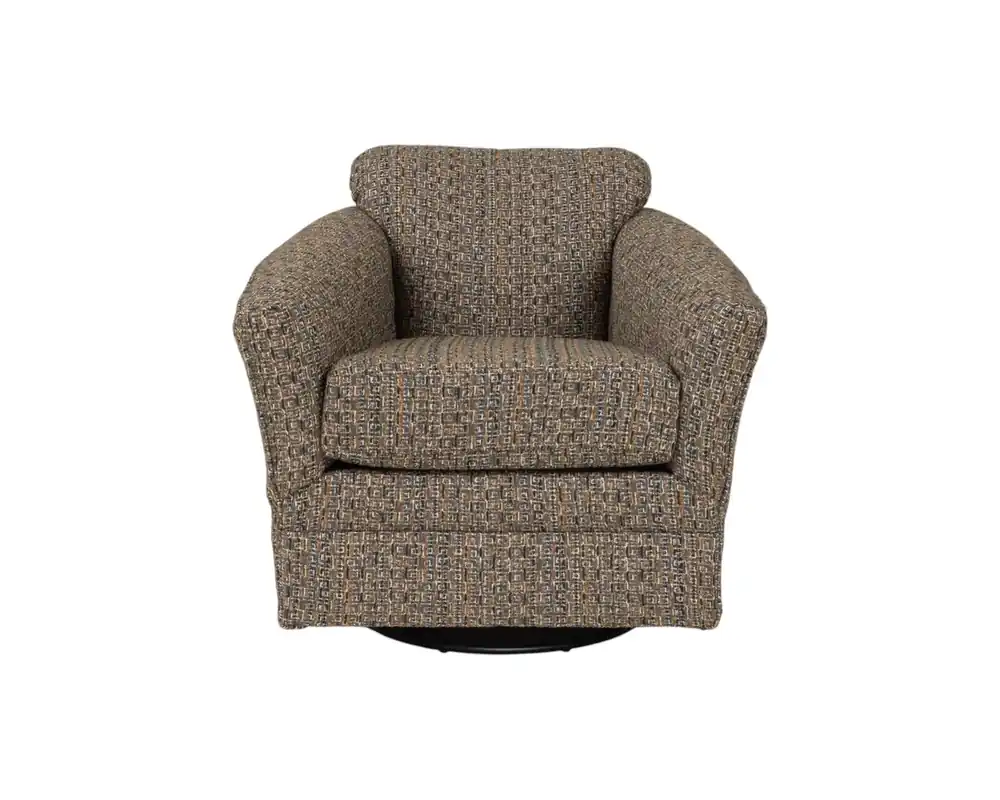 England Lyra Swivel Glider in Jazz Age Earthen Brown
