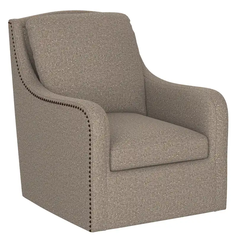 Emerald Home Anna Swivel Chair in Taupe Canyon